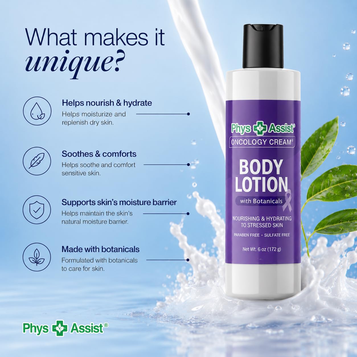 Amazon.com : PhysAssist Oncology Body Lotion with Botanicals
